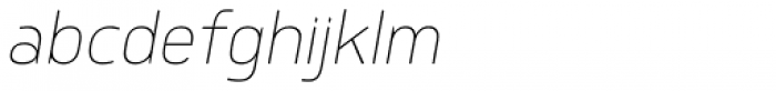Delm Thin Italic Font LOWERCASE