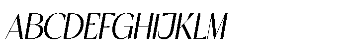 Delorian Display Delorian Slant Display Regular Font UPPERCASE