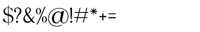 Delorian Display Regular Font OTHER CHARS