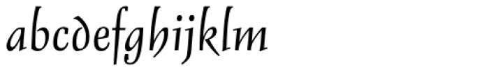 Delphin Pro I Regular Font LOWERCASE