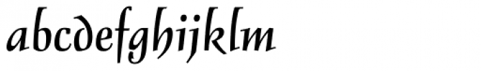 Delphin Pro II Regular Font LOWERCASE