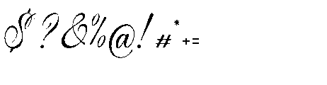 Delsya Script Regular Font OTHER CHARS