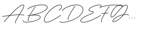 Deluna Signature Regular Font UPPERCASE