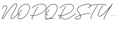 Deluna Signature Regular Font UPPERCASE