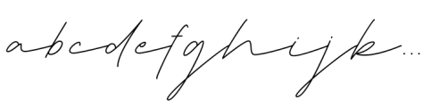 Deluna Signature Regular Font LOWERCASE