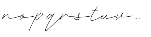 Deluna Signature Regular Font LOWERCASE