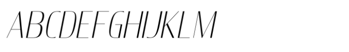 Deluxes Thin Italic Font UPPERCASE