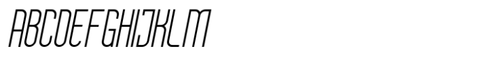 Delvon Family Alt Thin Italic Font UPPERCASE