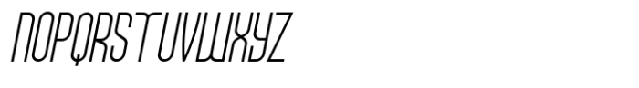 Delvon Family Alt Thin Italic Font UPPERCASE