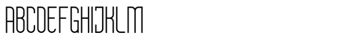 Delvon Family Alt Thin Font UPPERCASE