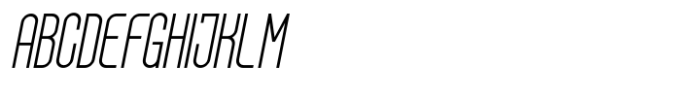 Delvon Family Thin Italic Font UPPERCASE