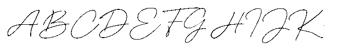 Delyra Script Font UPPERCASE