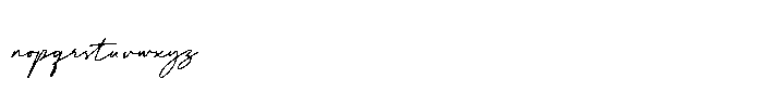 Delyra Script Font LOWERCASE