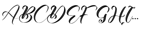 Delysha Regular Font UPPERCASE