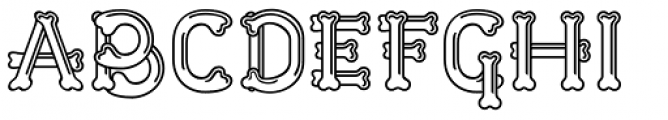 Dem Bones Font LOWERCASE