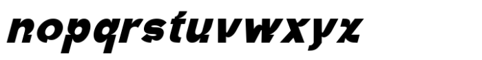 Demoise Play Black Italic Font LOWERCASE