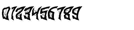 Demon Crown Italic Font OTHER CHARS