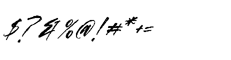 Demonic Echo Italic Font OTHER CHARS