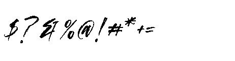 Demonic Echo Regular Font OTHER CHARS