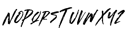 Demonic Echo Regular Font UPPERCASE