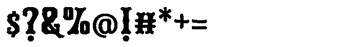 Dendora Font OTHER CHARS