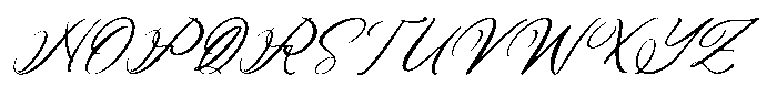 Denieda Marceline Italic Font UPPERCASE
