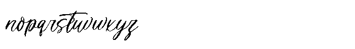 Denieda Marceline Regular Font LOWERCASE