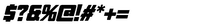 Denonea Racing Italic Italic Font OTHER CHARS