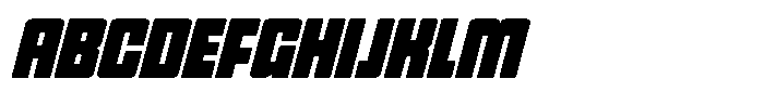 Denonea Racing Italic Italic Font UPPERCASE