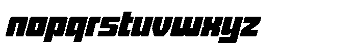 Denonea Racing Italic Italic Font LOWERCASE