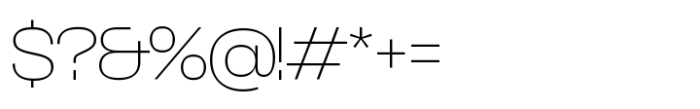 Denostill ExtraLight Font OTHER CHARS