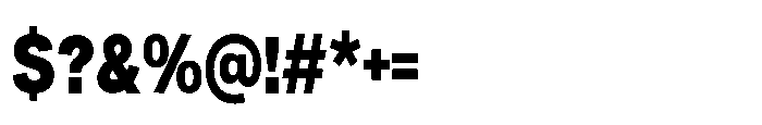 Denova Black Condensed Font OTHER CHARS