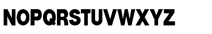 Denova Black Condensed Font UPPERCASE