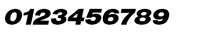 Denova Black Expanded Italic Font OTHER CHARS