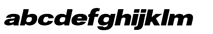 Denova Black Expanded Italic FONT