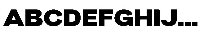 Denova Black Expanded Font UPPERCASE