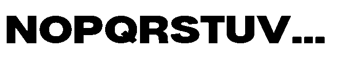 Denova Black Expanded Font UPPERCASE