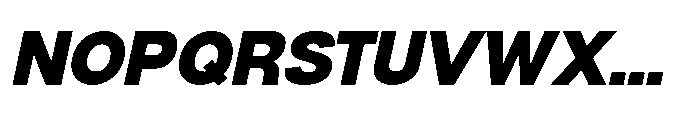Denova Black Italic Font UPPERCASE