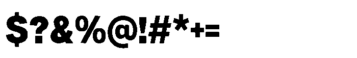 Denova Black Semi Condenced Font OTHER CHARS