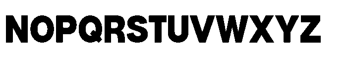 Denova Black Semi Condenced Font UPPERCASE