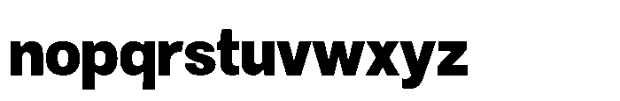 Denova Black Semi Condenced Font LOWERCASE