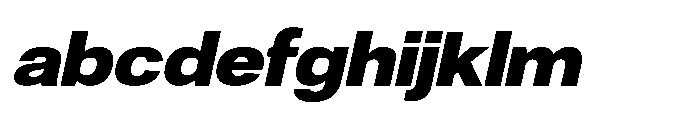 Denova Black Semi Expanded Italic FONT