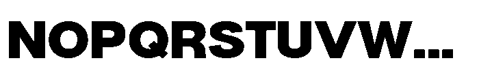 Denova Black Semi Expanded Font UPPERCASE