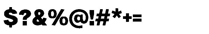 Denova Black Font OTHER CHARS