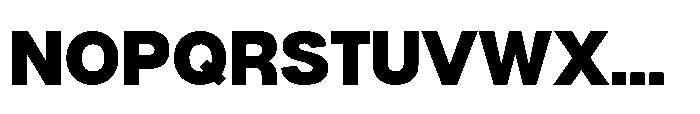 Denova Black Font UPPERCASE