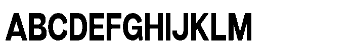 Denova Bold Condensed Font UPPERCASE