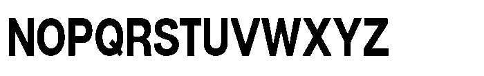Denova Bold Condensed Font UPPERCASE