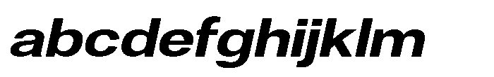 Denova Bold Expanded Italic FONT