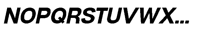 Denova Bold Italic Font UPPERCASE