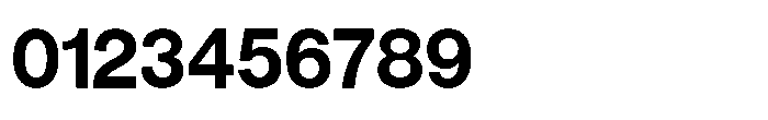 Denova Bold Semi Condenced Font OTHER CHARS